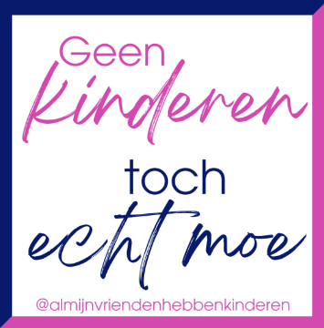 Sticker: geen kinderen, toch écht moe