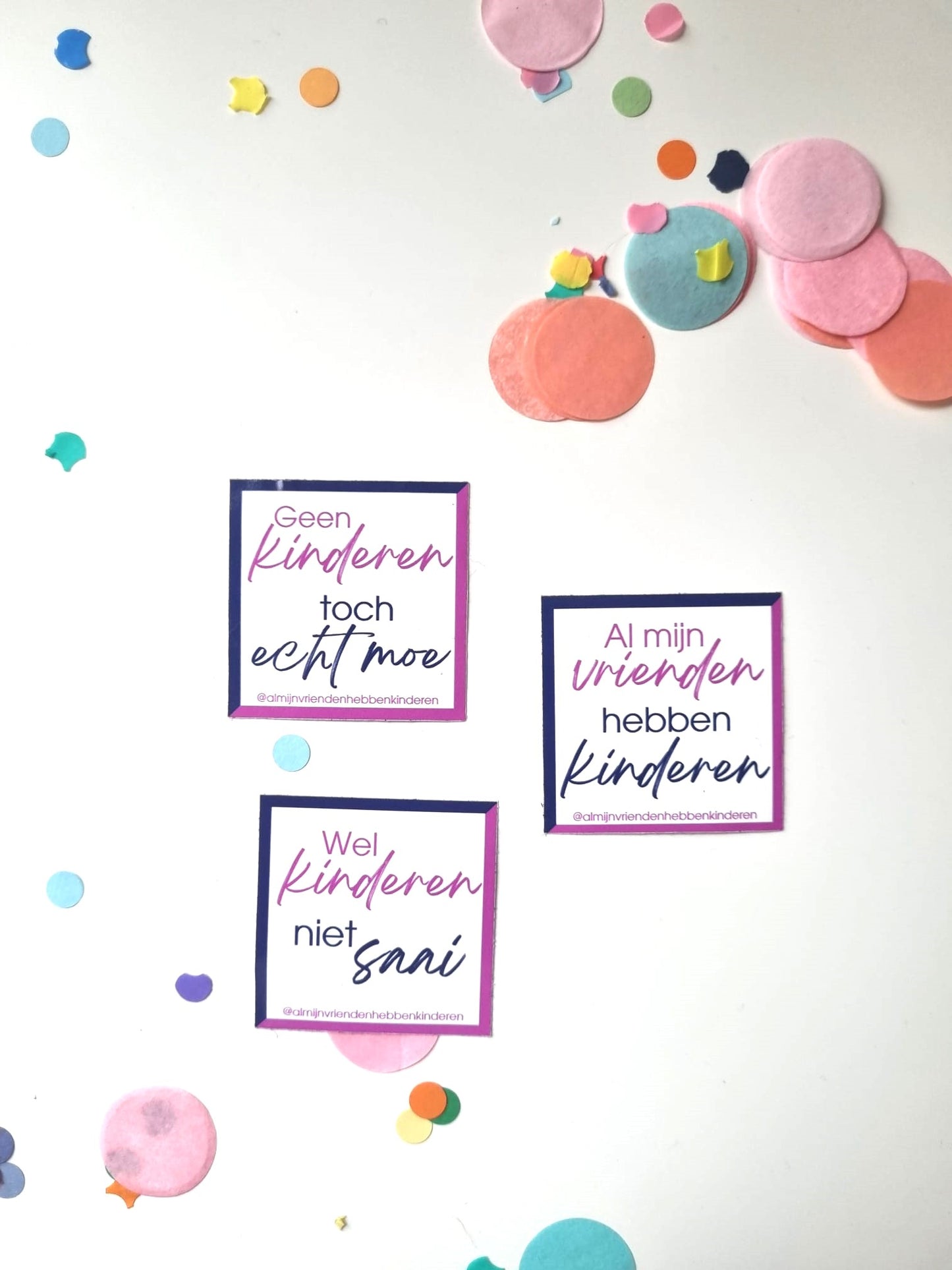 Sticker: wel kinderen, niet saai